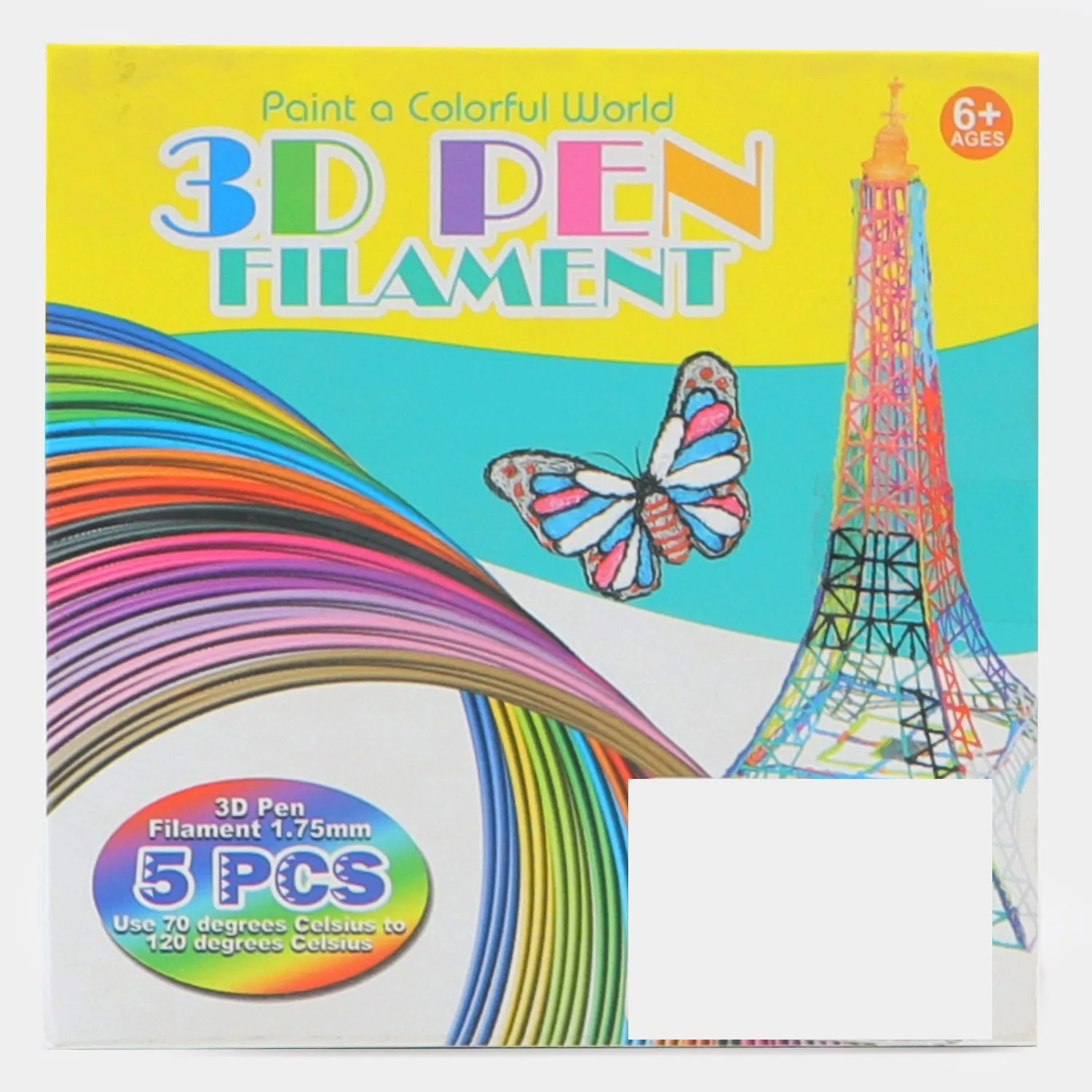 1.75mm 3D Pen Filament Refills 5 Colors