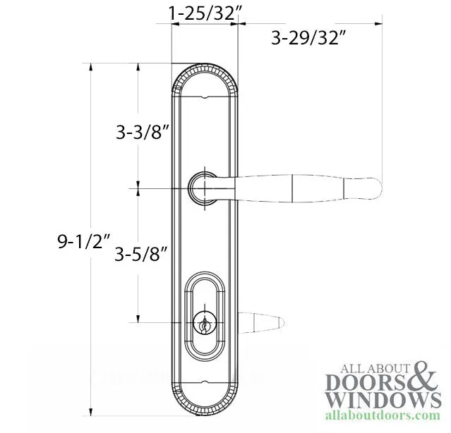 800B  ADA ACTIVE Keyed, Radius Top