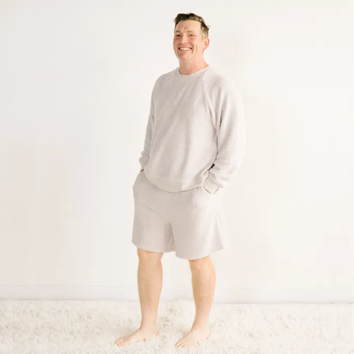 Adults' Unisex Shorts - Feather Plush Gray