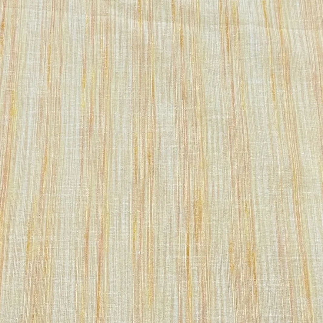 Beige Solid Khadi Linen Fabric