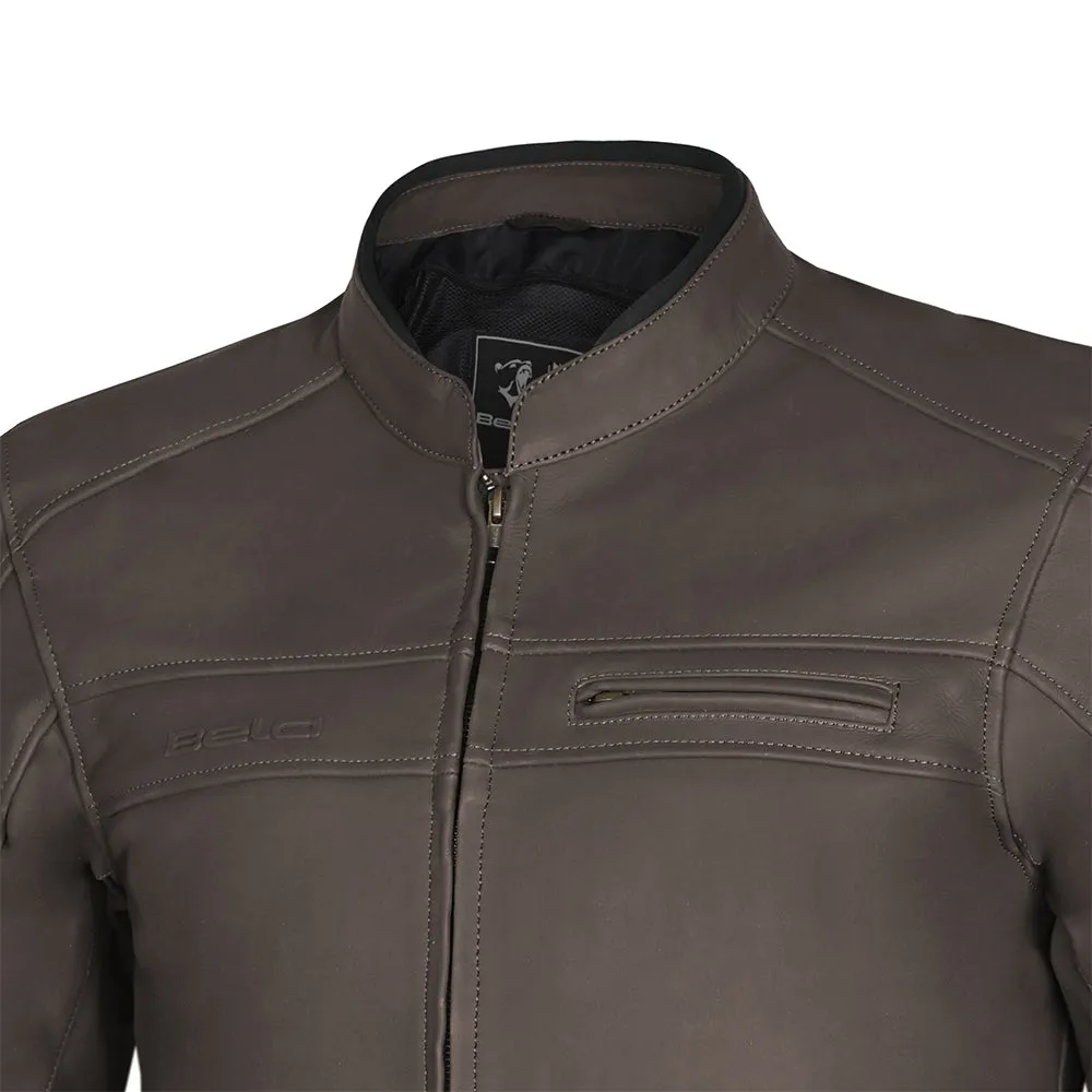 BELA Marlon Motorcycle Touring Leather Jacket Brown