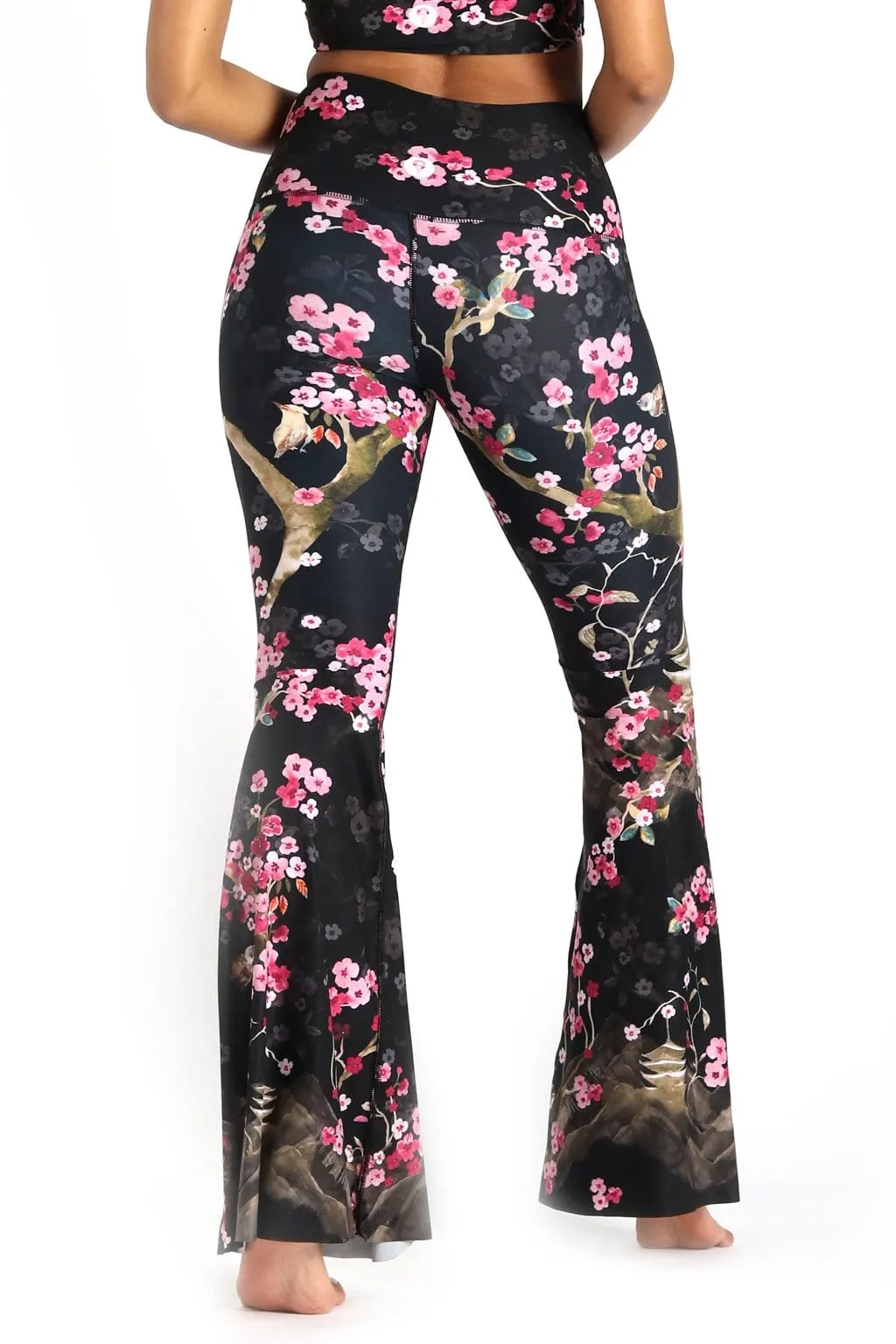 Cherry Bloomin Printed Bell Bottoms