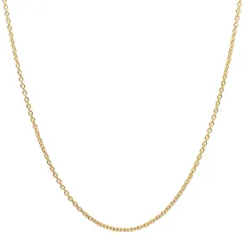 Classy Men 1.6mm Gold Rolo Chain Necklace