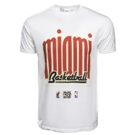 Court Culture Classic Miami Basketball Unisex White Tee