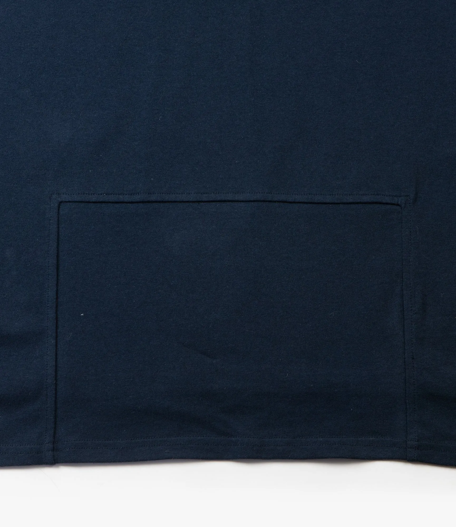 Fisherman Boat Neck Shirt - Bib Neck - Navy