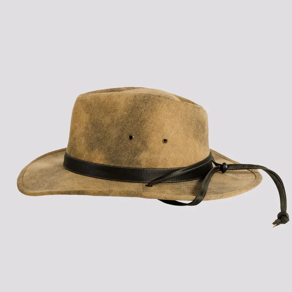 Fuji | Womens Distressed Cotton Outback Hat