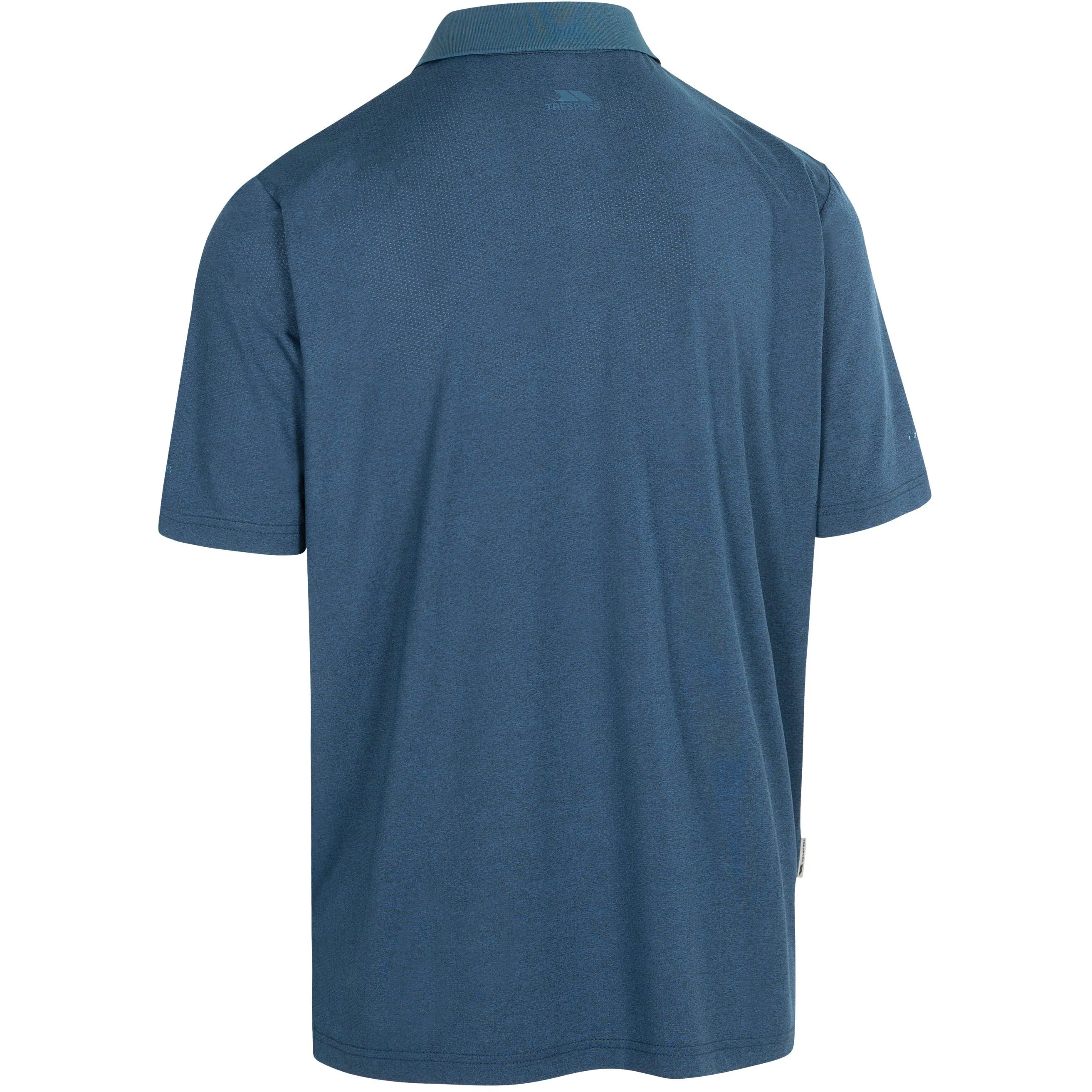 Gedding Men's Quick Dry Polo Shirt in Dark Peacock Marl