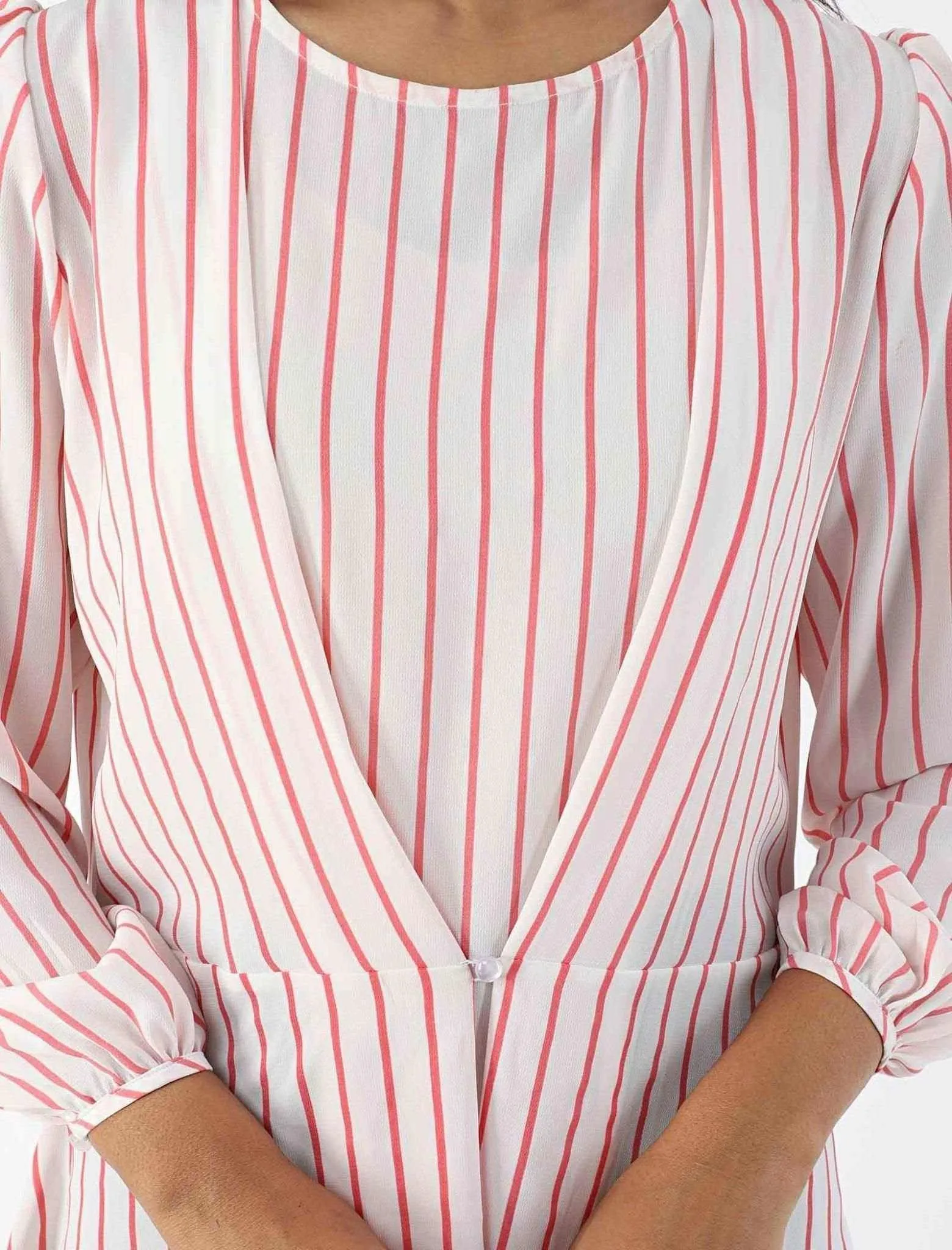 Georgette Top With Stripe