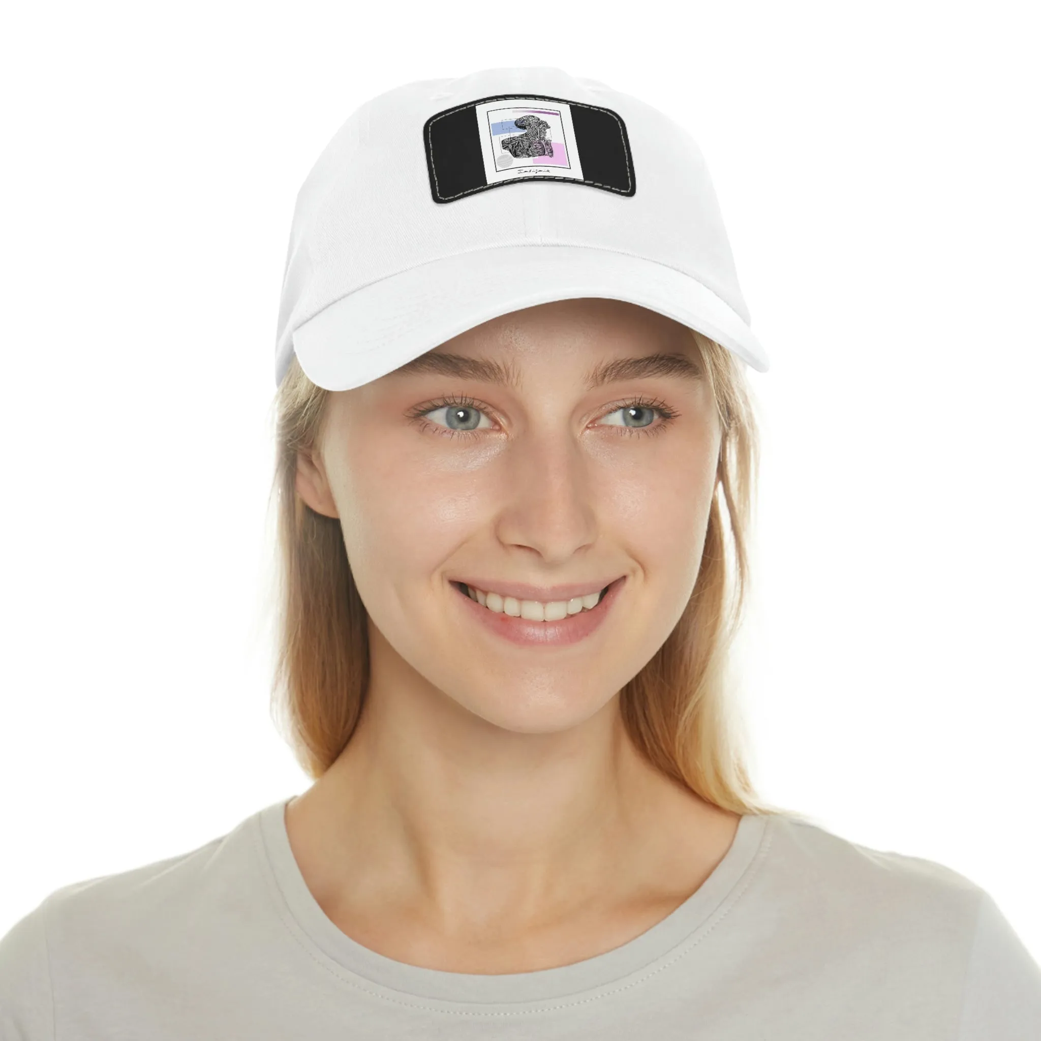 Half body Dad Hat with Leather Patch by Insignia