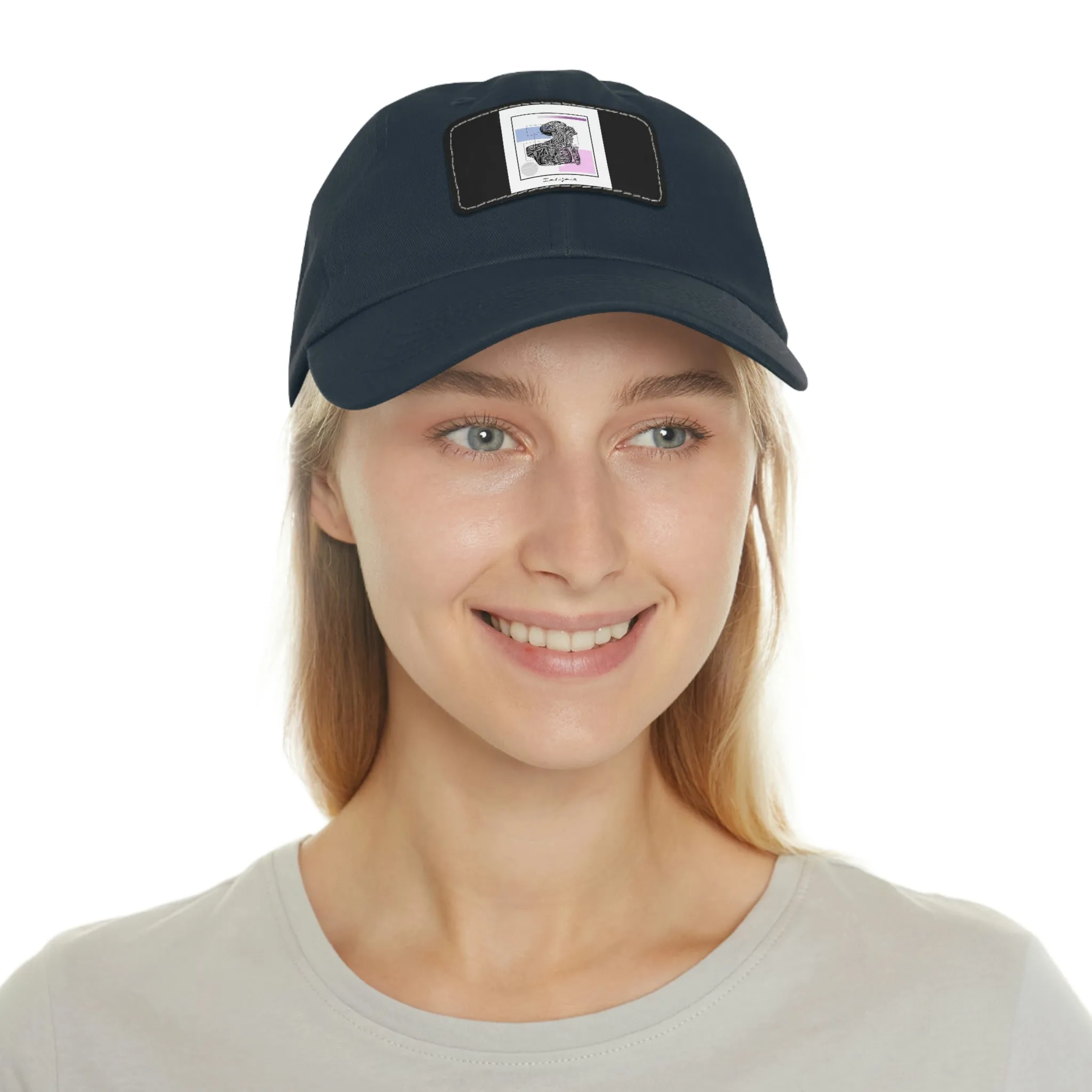 Half body Dad Hat with Leather Patch by Insignia