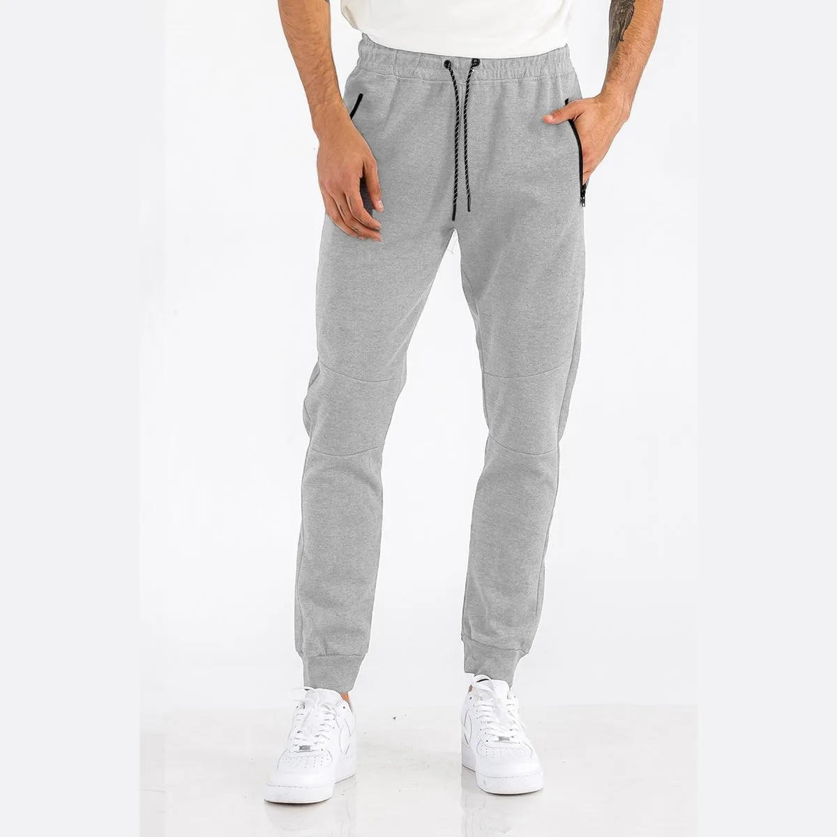 Heathered Grey Cotton Sweats