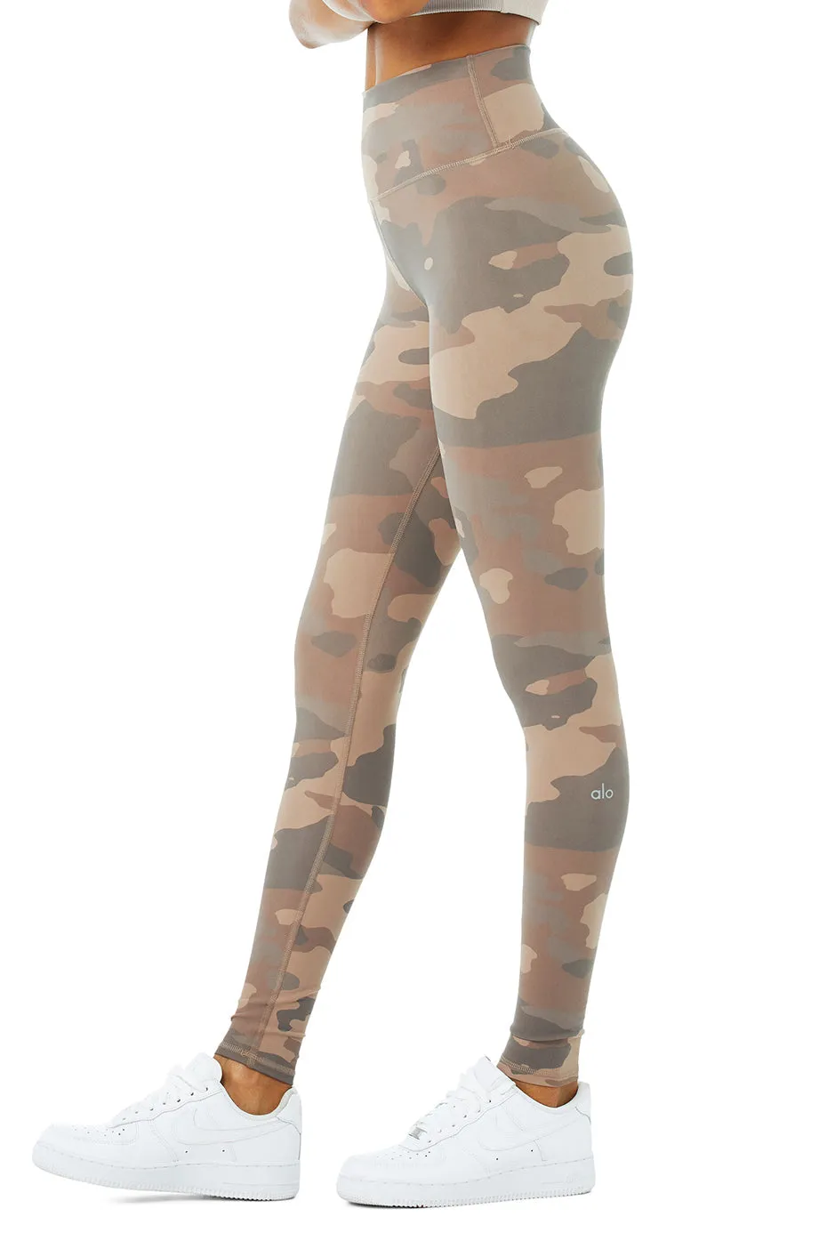 High-Waist Camo Vapor Legging - Putty Camouflage