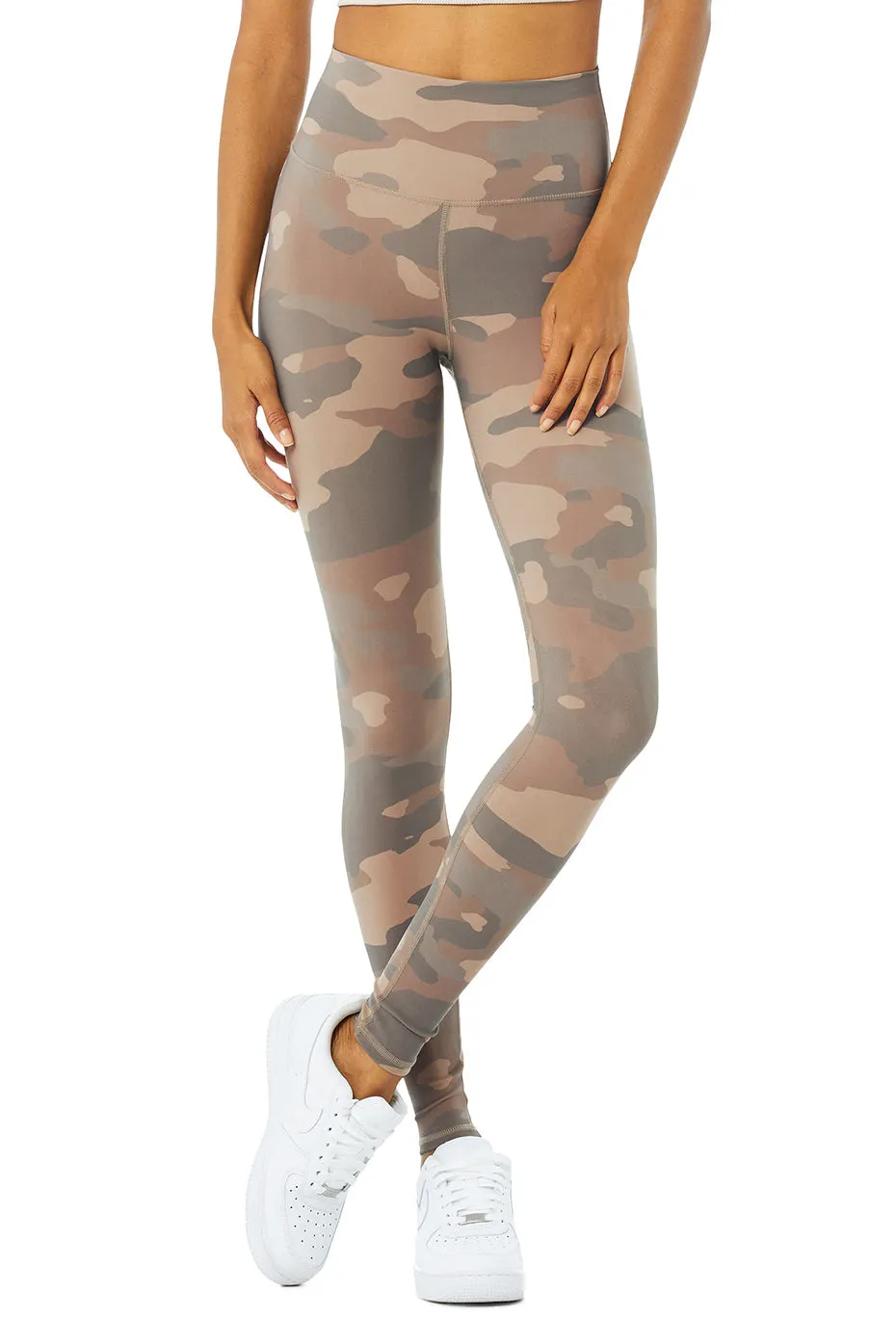 High-Waist Camo Vapor Legging - Putty Camouflage