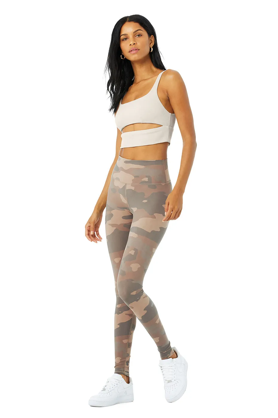 High-Waist Camo Vapor Legging - Putty Camouflage