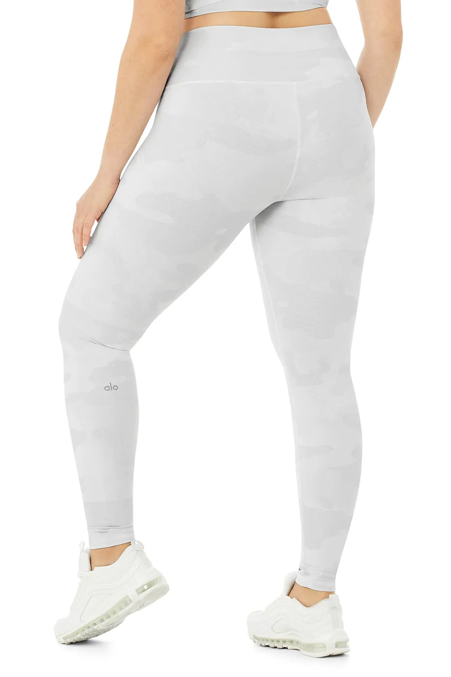 High-Waist Camo Vapor Legging - White Camouflage