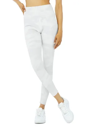 High-Waist Camo Vapor Legging - White Camouflage