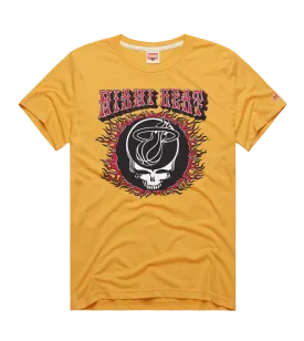 Homage Miami HEAT Grateful Dead Skull Tee