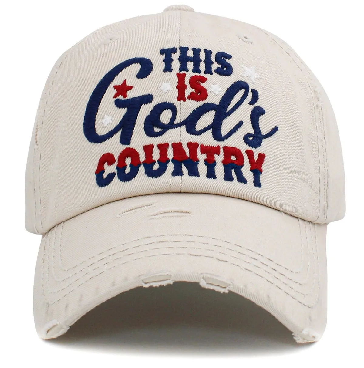 KBV1440 "This is God's Country" Washed Vintage Ballcap