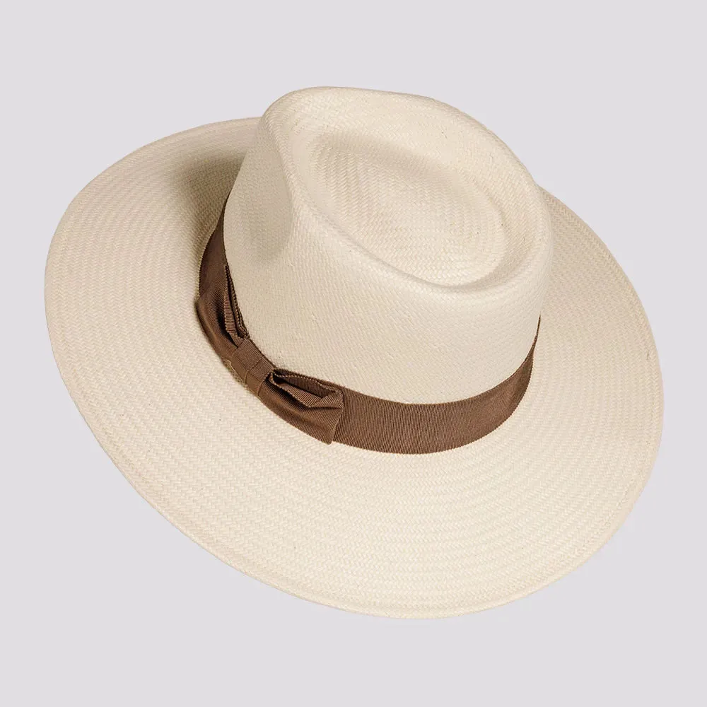 Lennox | Mens Glazed Toyo Straw Outback Wide Brim Sun Hat