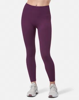 Lotus Chevron 7/8 Legging in Sangria