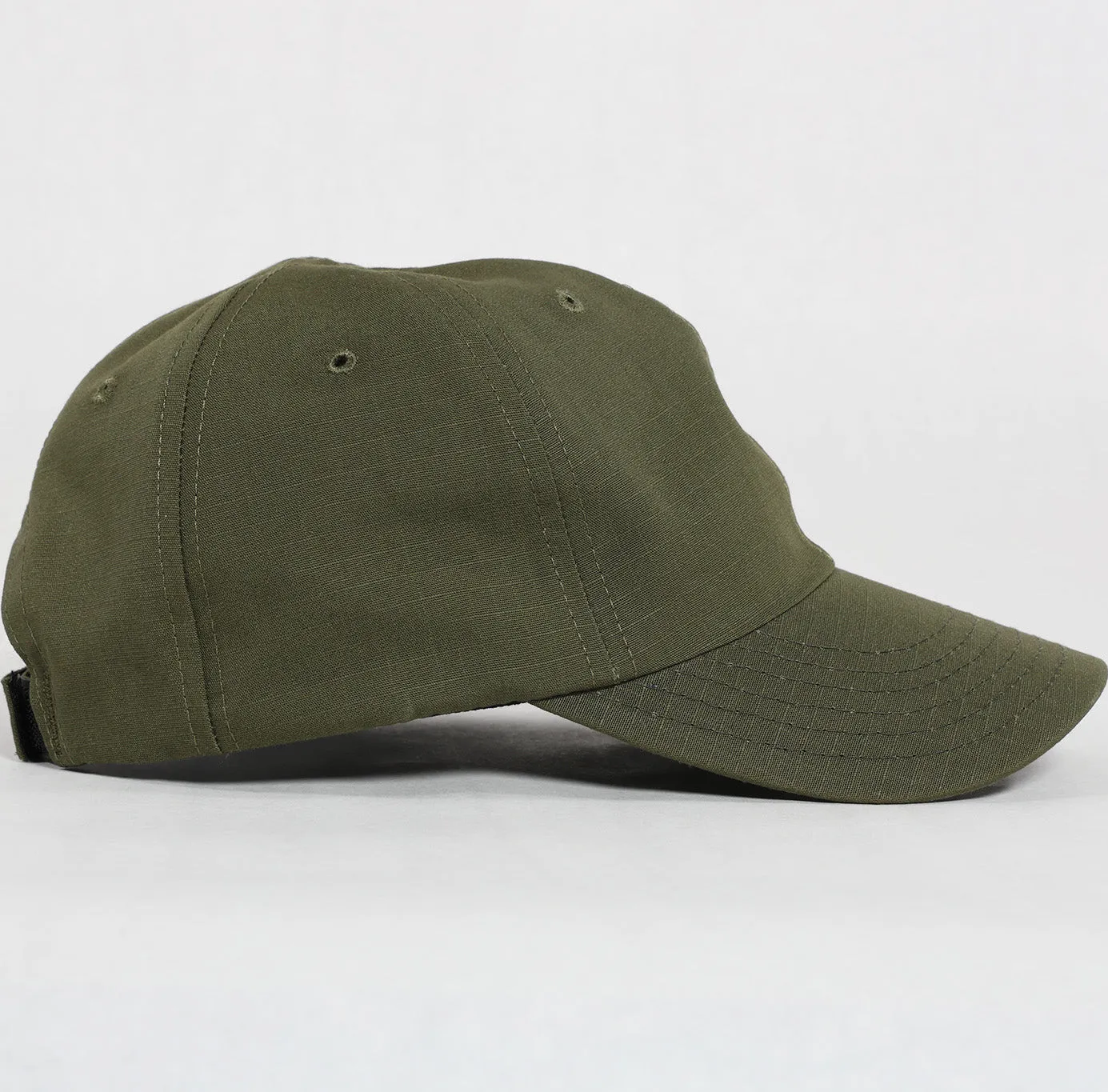 Made In USA Blank Full Fabric OD Green Rip Stop Duty Hat - RANGE HAT