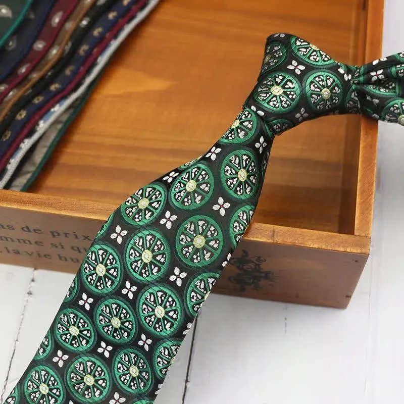 Men's Lemon Cashew Nut Classic Suits Necktie