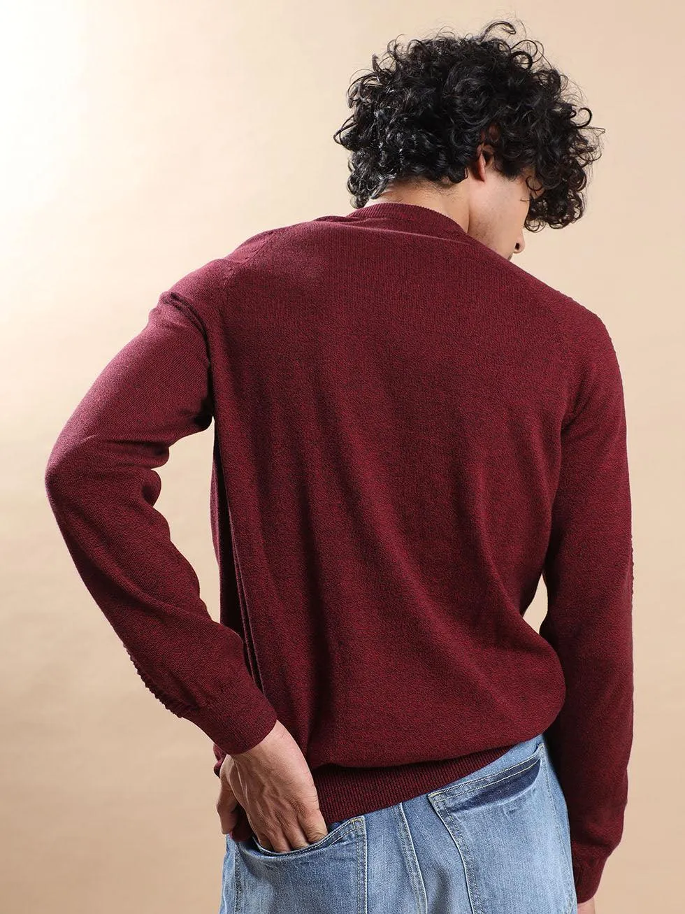 Men's Red/Black Sweater