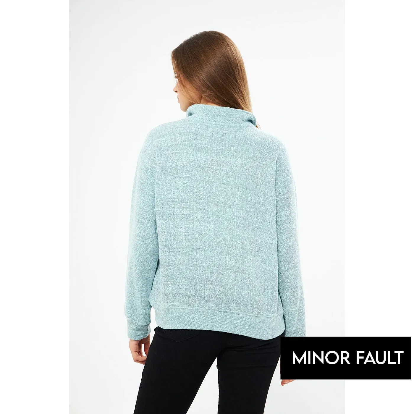 (Minor Fault) Floating Blue Oversized Sweatshirt