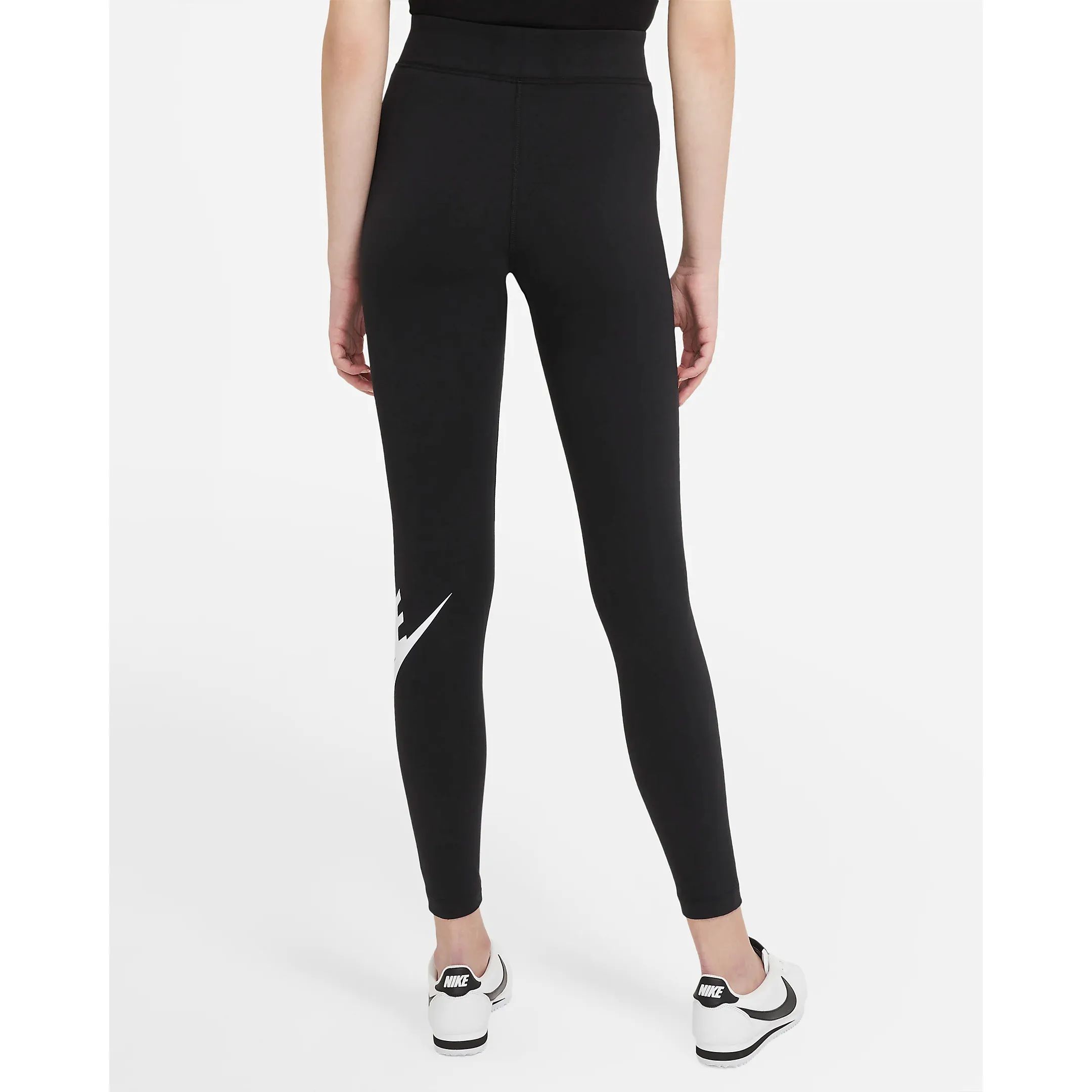 Nike Women's Sportswear Essential Leggings - Black / White