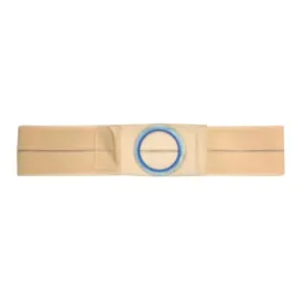 Nu-Hope Support Belt, Original Flat Panel, 2-7/8" x 3-3/8'' Center Stoma, 5" Wide, Prolapse Strap, Large (36" to 41" Waist), Beige