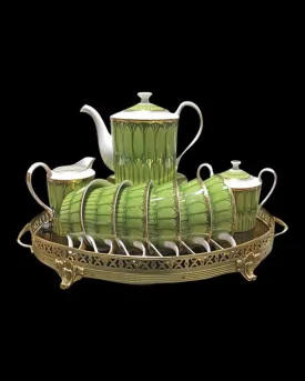 PASTORAL LIME GREEN TEA SET