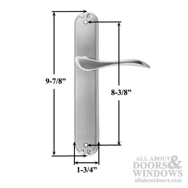 Pella Inactive Fixed Left Hand Handle Set for Hinged Door