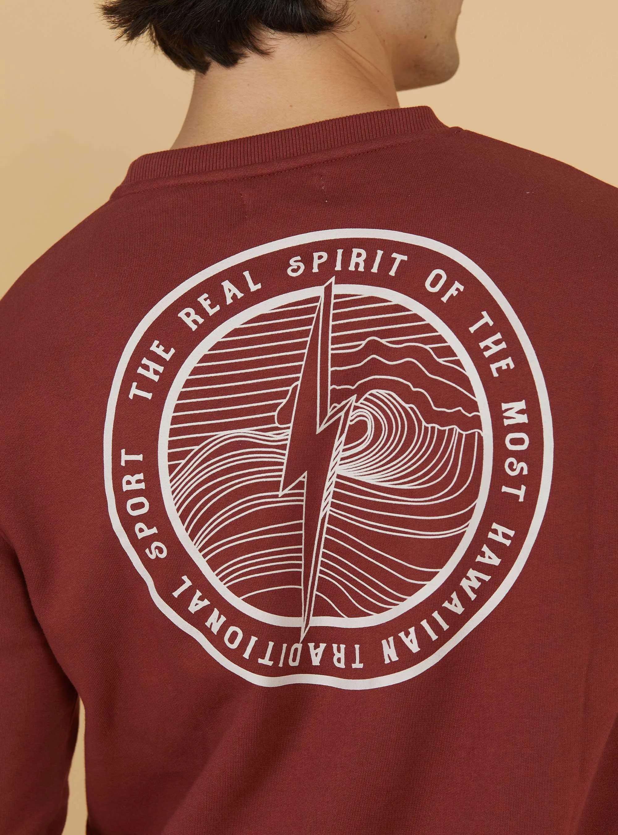 REGULAR SWEATSHIRT WITH BACK PRINT