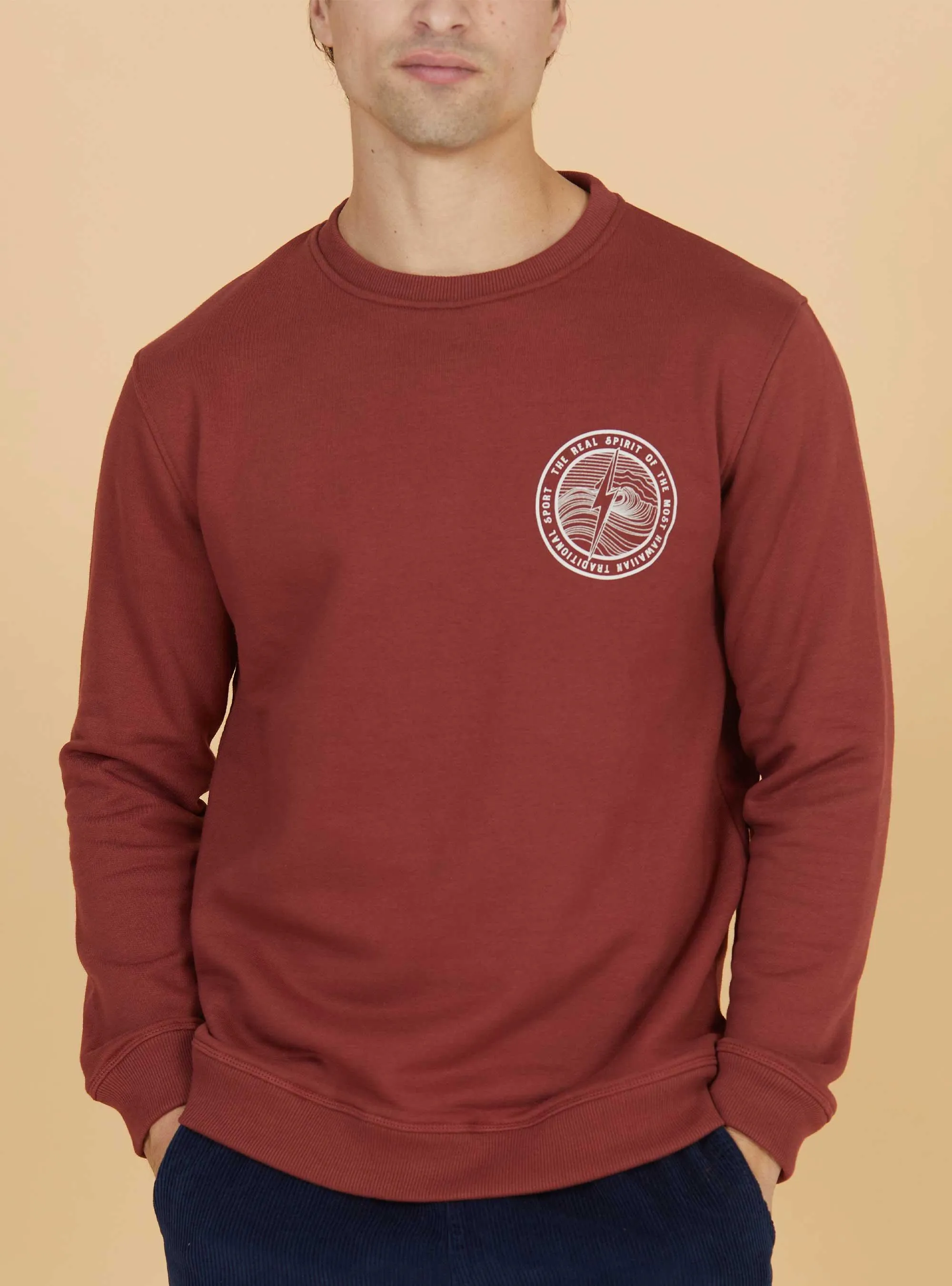 REGULAR SWEATSHIRT WITH BACK PRINT