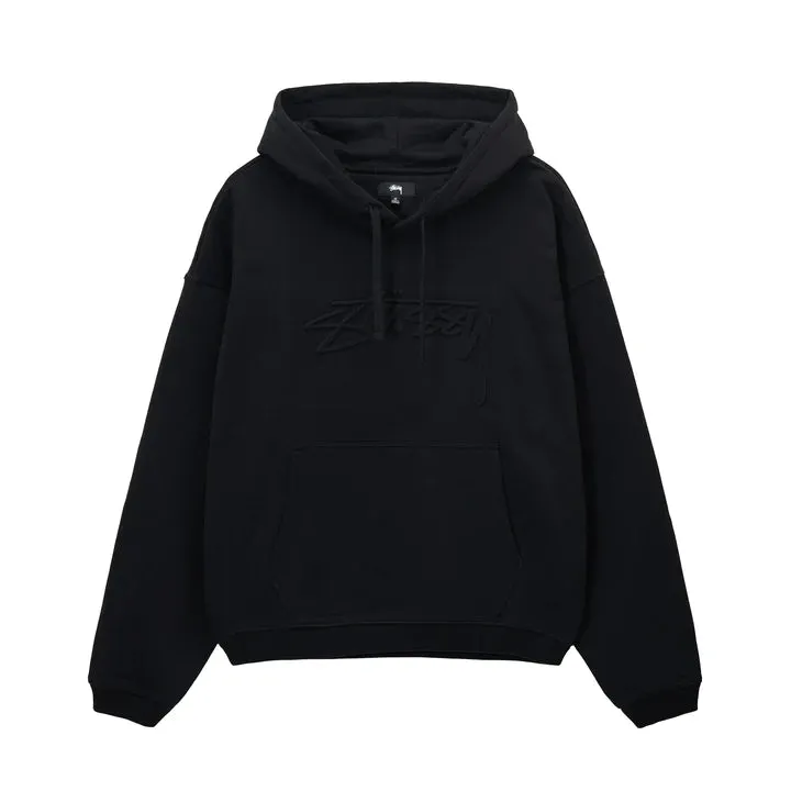 RELAXED OVERSIZED HOODIE / STUSSY / BLACK