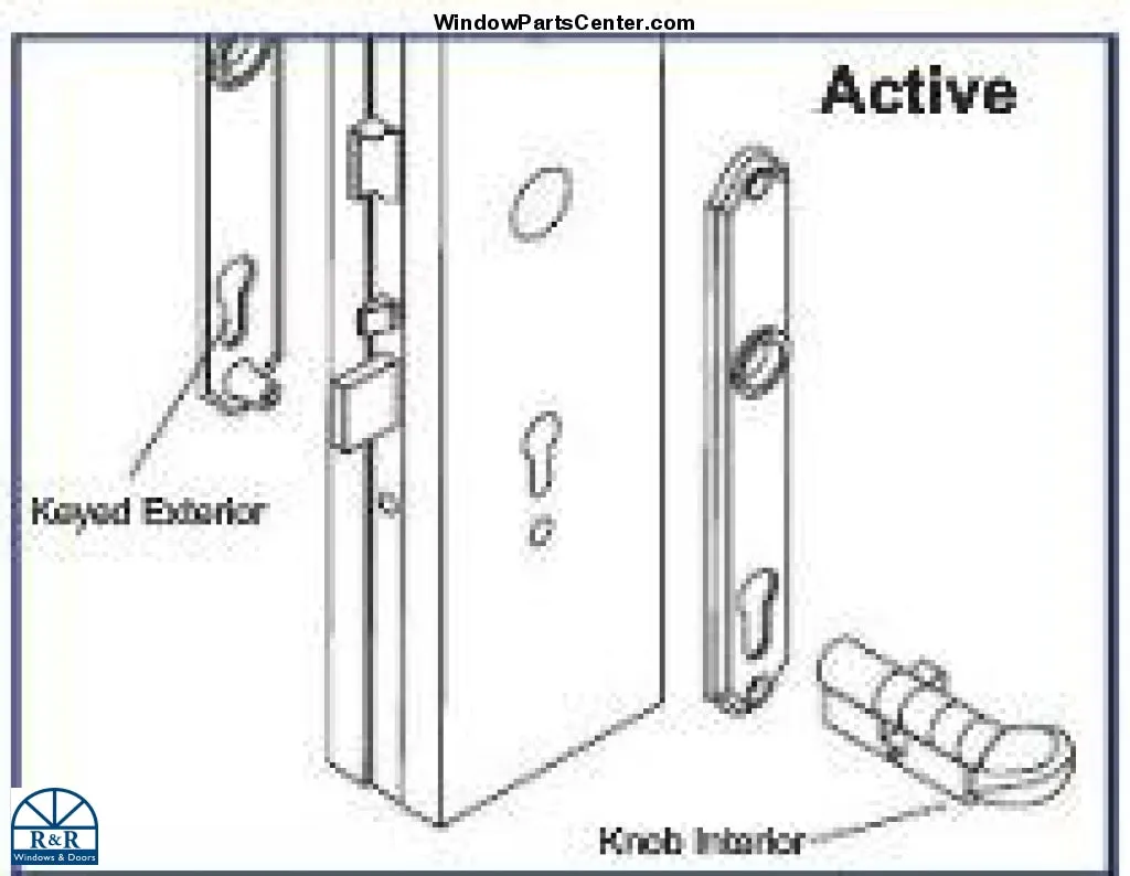 S4200ANC Active - Cylinder Not Included- Hoppe Munchen Series M112Pl/374N- Swinging Door Handle Sets