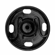 Sew-On Snap Fasteners - 15mm Black (Pack of 4)