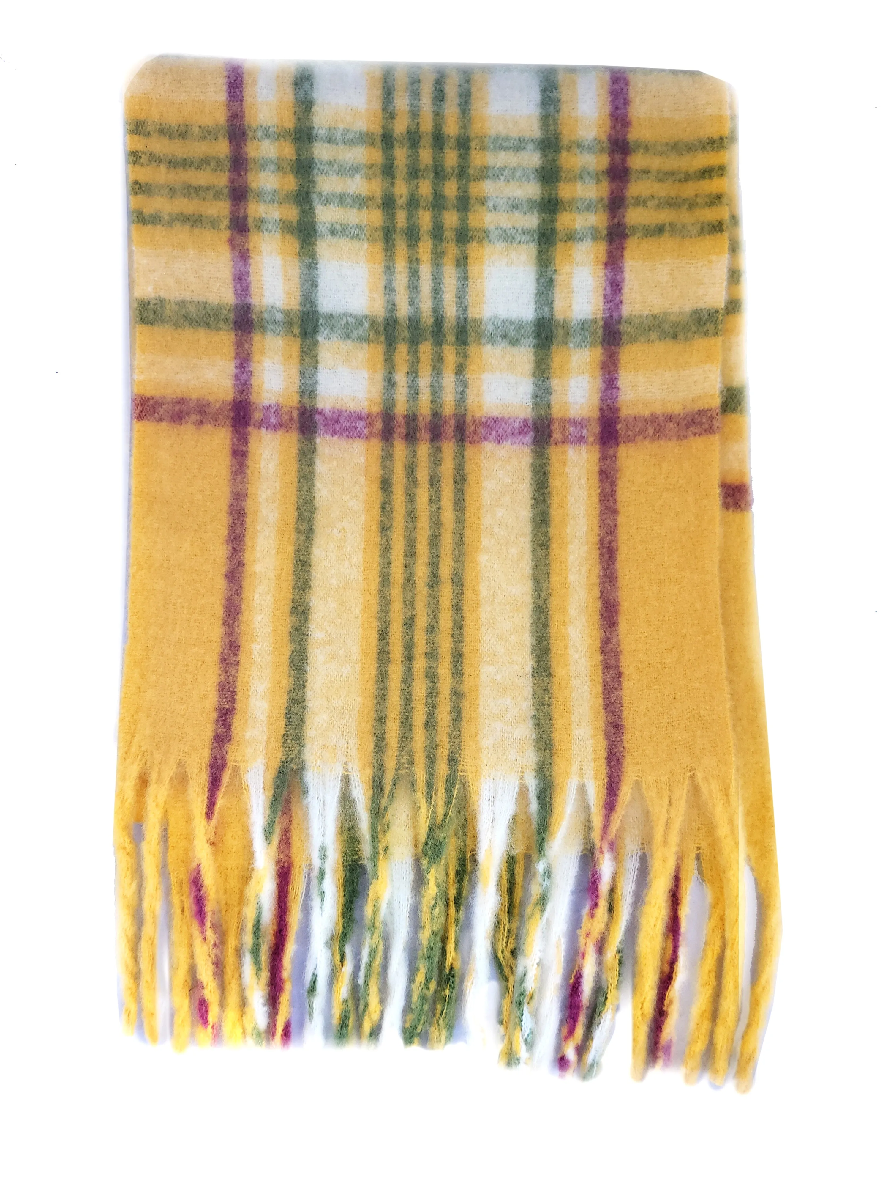 SIMPLE - RMD220315 - Thick Check Winter Scarf