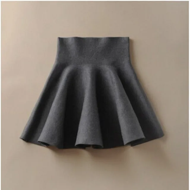 Spring Skirts Women's 2017 Autumn New Design Fashion High Waist Short Mini Pleated Wool Plaid Women's Skirts