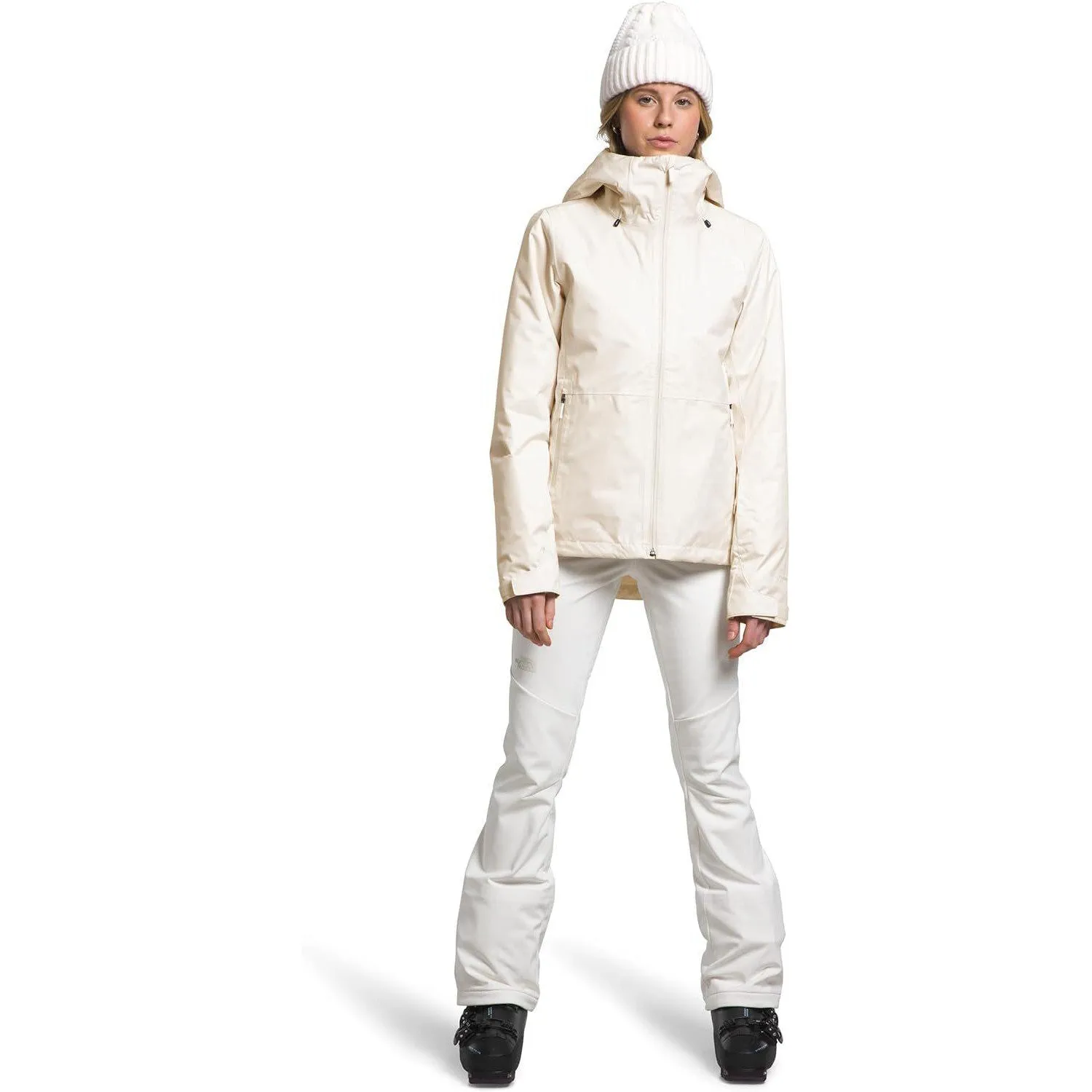 THE NORTH FACE Women's Clementine Triclimate Insulated Ski Jacket, Gardenia White, X-Small