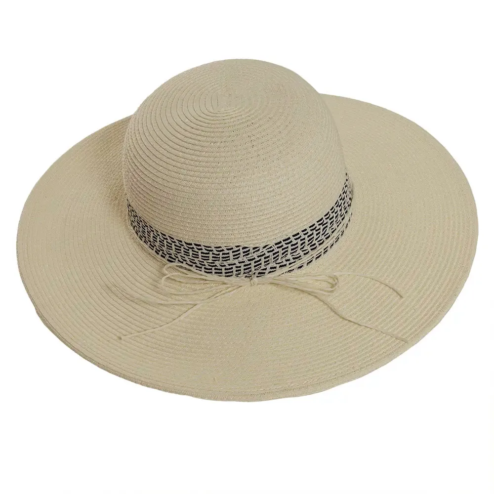 Victoria | Womens Wide Brim Straw Sun Hat