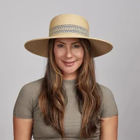 Victoria | Womens Wide Brim Straw Sun Hat