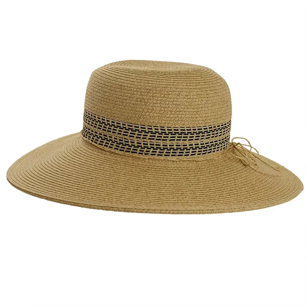 Victoria | Womens Wide Brim Straw Sun Hat