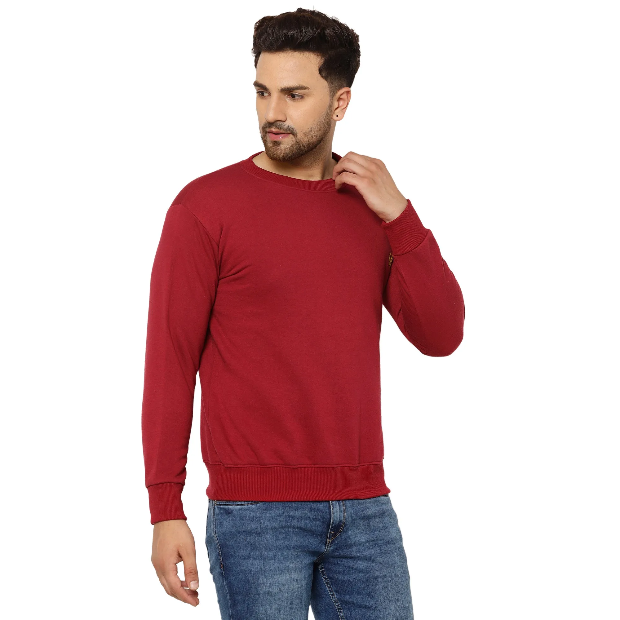 Vimal Jonney Fleece Round Neck Sweatshirt for Men