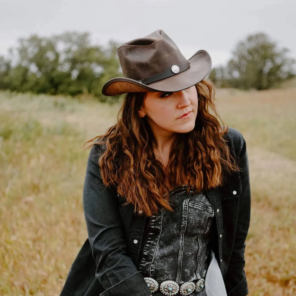 Western | Womens American Leather Cowgirl Hat