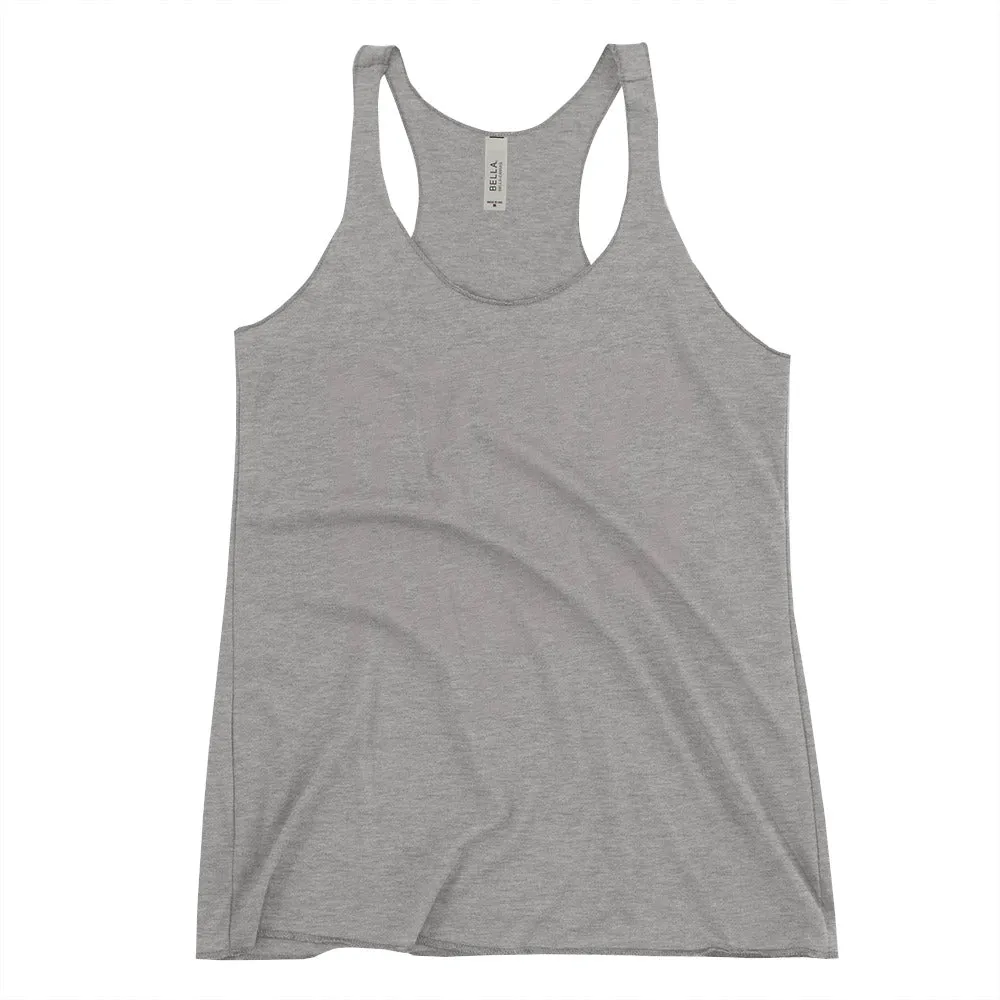 Women's Racerback Tank with Meditation Rock Climber