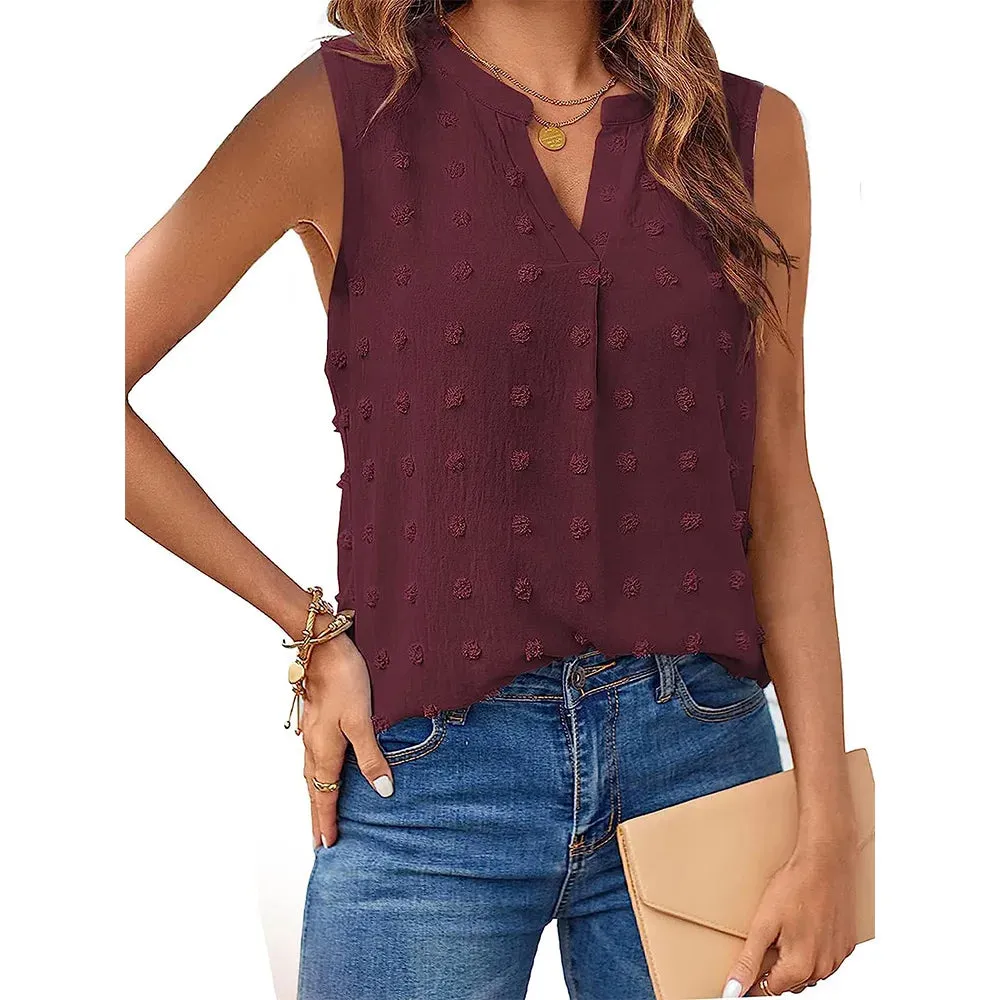 Women's Summer Tank Top | Sleeveless V Neck Corset Shirt  Dressy Casual T-Shirt