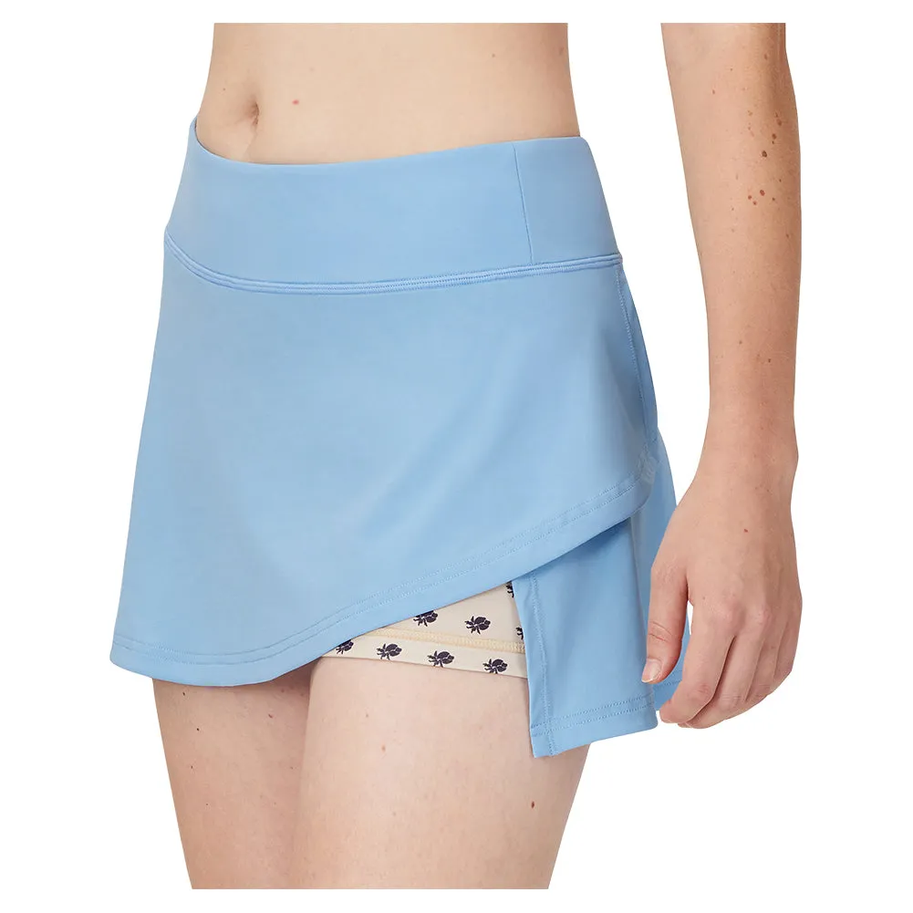 Women's Wild Card 12.5 Inch Tennis Skort Dusk Blue and Moonlight