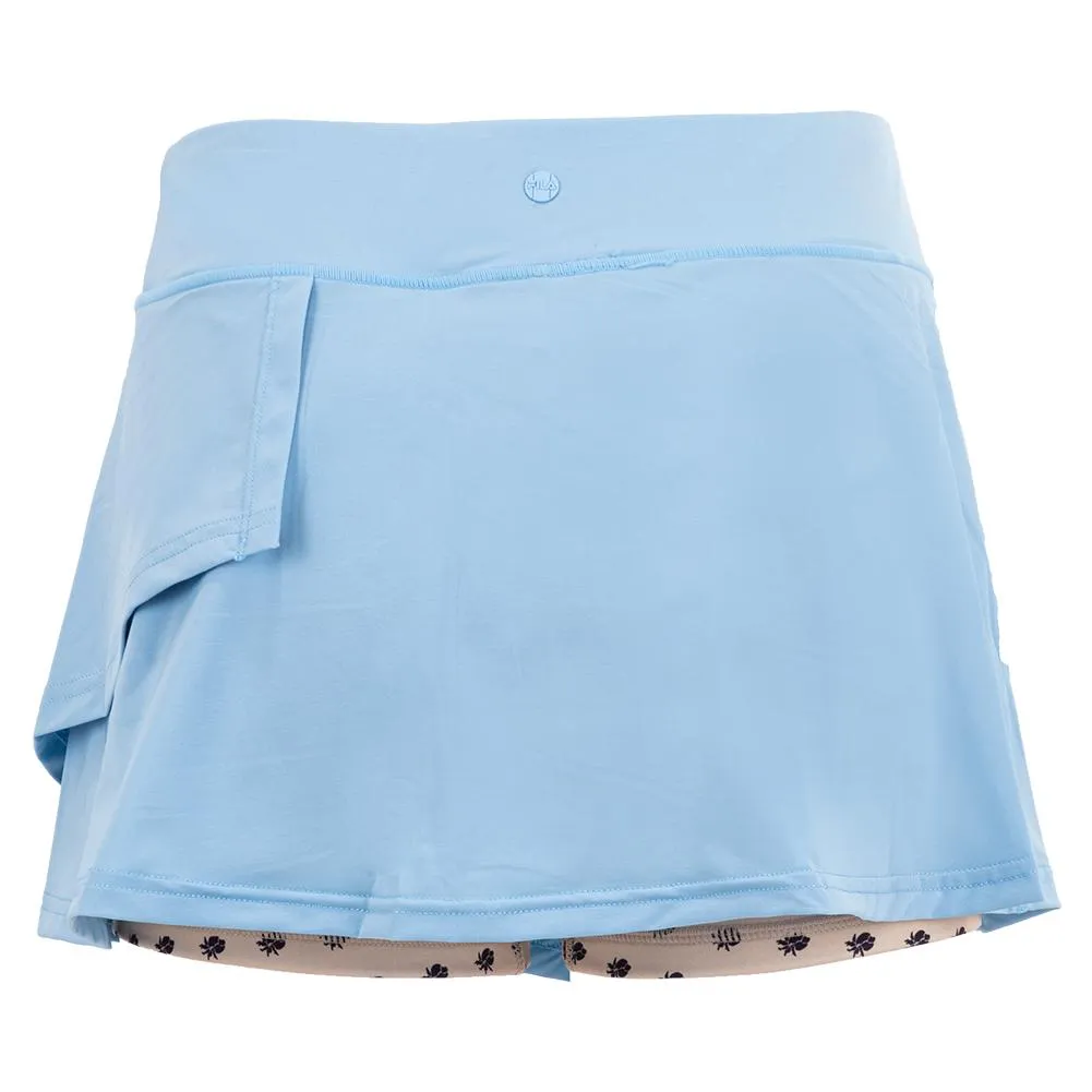 Women's Wild Card 12.5 Inch Tennis Skort Dusk Blue and Moonlight