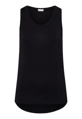 Yoga Relaxed Round Neck Tank Top | Black Beauty 78794-2199